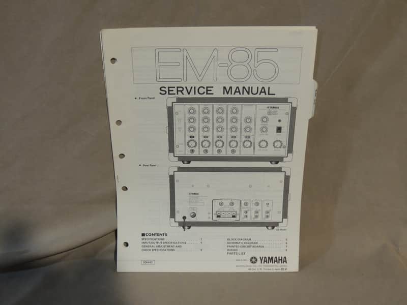 Yamaha EM-85 Service Manual