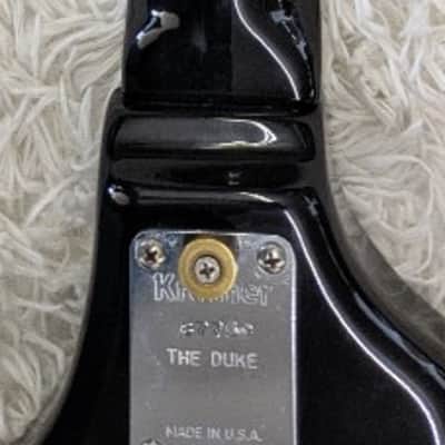 1980's Vintage Kramer "The Duke" Bass Guitar in Hardshell Case - Black image 4