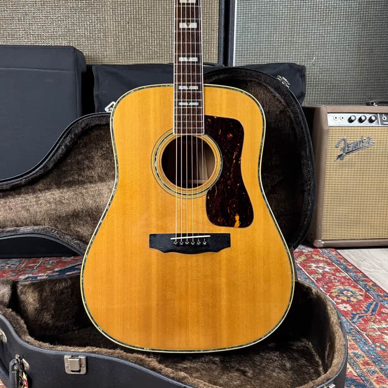 *Video* Canyon W-60 Lawsuit Era Guild Style Dreadnought Made in Japan by Yamaki - 1970's image 1