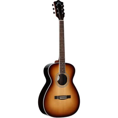 Guild M-260E Deluxe Concert Acoustic-Electric Guitar, Edge Burst image 6