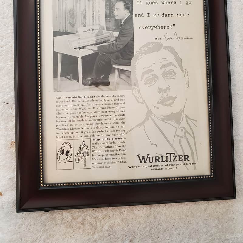 1961 Wurlitzer Stan Freeman B & W