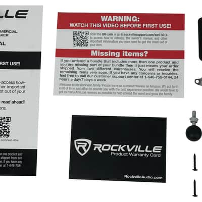 Rockville 70v Commercial/Restaurant Amplifier w/Bluetooth+(4) Black 4" Speakers image 12