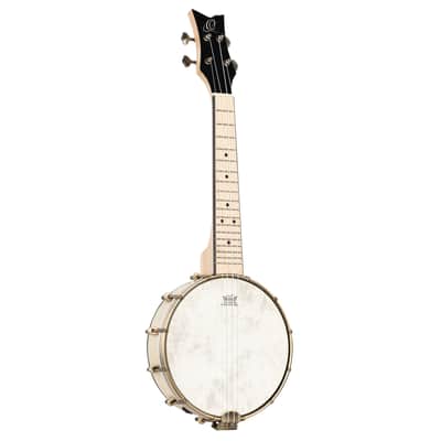 Ortega OUBJE90-MA-L Banjolele Series Maple Body & Neck 4-String Concert Banjolele w/Gig Bag & Pickup For Left Hand Player image 4
