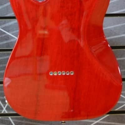 Fender Squier Affinity Series Telecaster FMT SH Electric Guitar, Crimson Red Transparent image 7