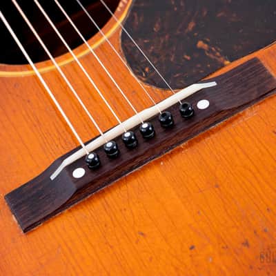 1944 Gibson Banner Logo LG-2 Vintage Wartime Acoustic Guitar w/ Case image 8