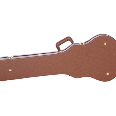 Gator Cases GW-LP-BROWN Gibson Les Paul Guitar Deluxe Wood Case - Brown image 3