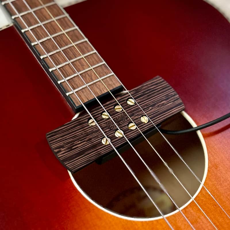 Krivo Mandobucker pickup for mandolin, octave mandolin, tenor guitar, bouzouki: Wenge ebony wood image 1