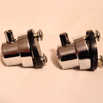 DW DESIGN SERIES MINI TURRET LUGS PAIR (2) - CHROME - FREE SHIP TO C-USA! image 4