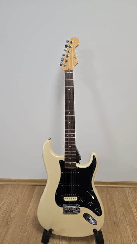 Fender American Deluxe Fat Stratocaster HSS with Maple Fretboard 2008 - 2010 - Olympic Pearl image 1