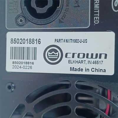 Crown XTi1002 2-Channel 500 Watt Amp Power Amplifier +OG Box image 2