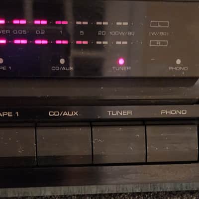 Kenwood The Kenwood KA-88 + KT-58 digital quartz-synthesizer AM/FM stereo tuner 1986 - Black image 3