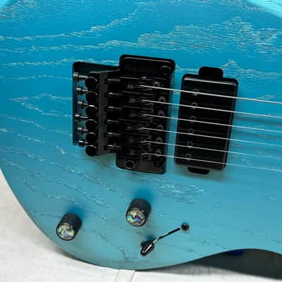 Kiesel A2 6 6-string Guitar with Gig Bag - Blue Mist Metallic image 5