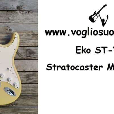 RIF 998 EKO ST-YM Yngwie Malmsteen Stratocaster w/Scalloped Fretboard Vintage White image 20