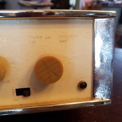 Sherwood Original S1000 Integrated hifi 6L6 mono tube amp Rare 1950s - cream gold speckled black image 6