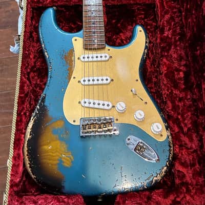 Fender Custom Shop Limited Edition ‘54 Stratocaster Super Heavy Relic - Aged Ocean Turquoise over 2-Color Sunburst /7lbs. 9.6oz #LXX0040 image 4