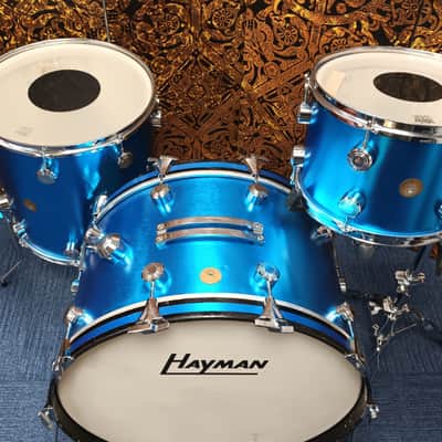 Hayman Vibrasonic 1970s Shell Pack In Electric Blue- 24″,13″ & 16″ image 5