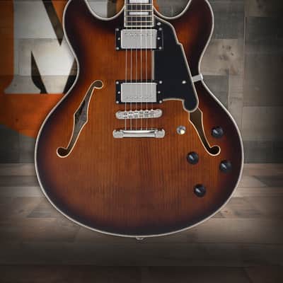 D'Angelico Premier DC with Gig Bag - Brown Burst (DAPDCBRBNS) image 1