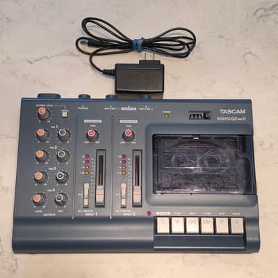 TASCAM Porta 02 mkII Ministudio 4-Track Cassette Recorder 2000s - Blue image 1