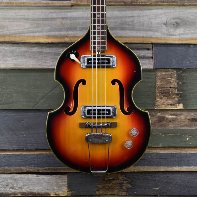 Teisco Violin Bass w/ Scroll Headstock Japan, FB-2 1967 - | Reverb