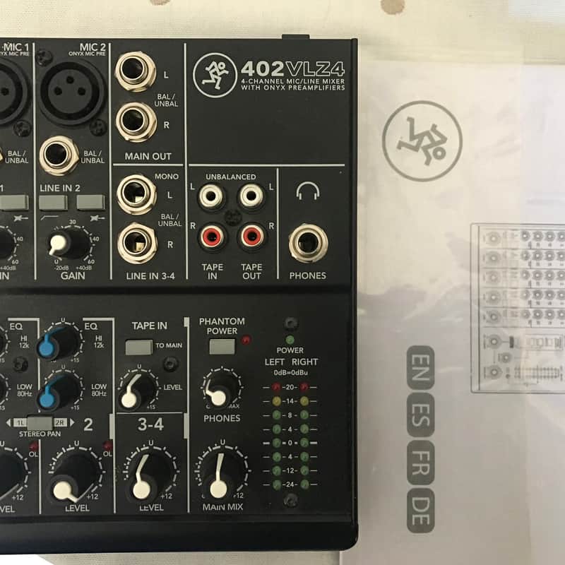 2014 – Present Mackie 402VLZ4 4-Channel Mic / Line Mixer Black