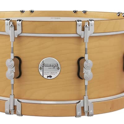 Pacific Drums & Percussion Add-Ons PDP Concept Classic, 6.5x14, Natural Hoops Snare Drum (PDCC6514SSNN) image 1
