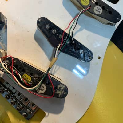 Fender Custom Edition ST57-140YM Yngwie Malmsteen Signature Stratocaster MIJ 1994 Pearl Yellow White Scalloped Japan Fujigen w/ OHSC image 22