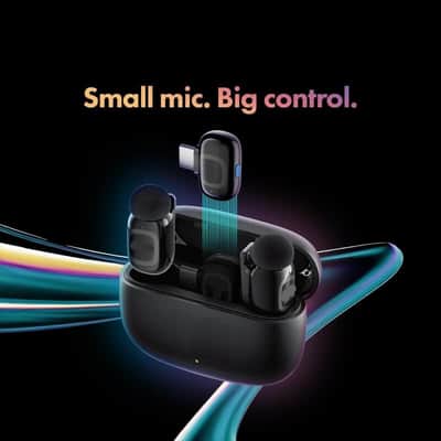 NanoMic Dual USB-C Wireless Microphone for iPhone 15/16/17 and Up, Android, iPad Pro & Laptops – Wireless Lavalier Mic for USB-C Smartphones & Devices, Great for Vlogging & TikTok image 2