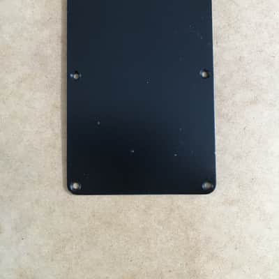 Vintage No String Holes Aged Relic Back Plate Tremolo Cover Black For Fender Strat Stratocaster Rare image 1