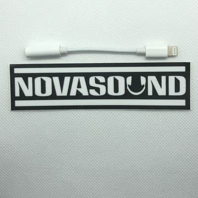Nova Sound Lightning to 3.5 mm Audio Headphone Adaptor - Nova Sound Black image 2