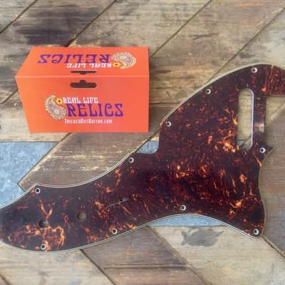 Real Life Relics Aged Brown Tortoise 69 Telecaster® Thinline Pickguard    [PGAU1] image 2