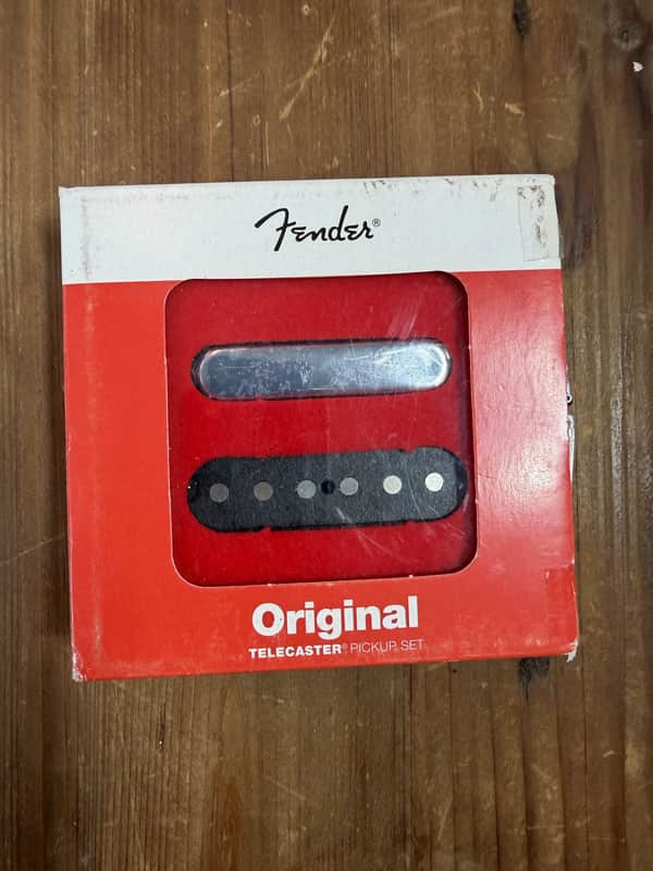 Fender 099-2119-000 Original '52 Telecaster Pickup Set Chrome / Black 1918 image 1
