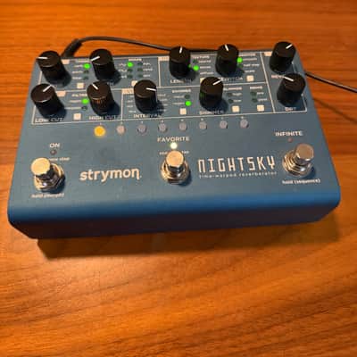 Strymon Midnight Edition NightSky Time-Warped Reverberator 2022 - Midnight Edition Dark Gray image 1