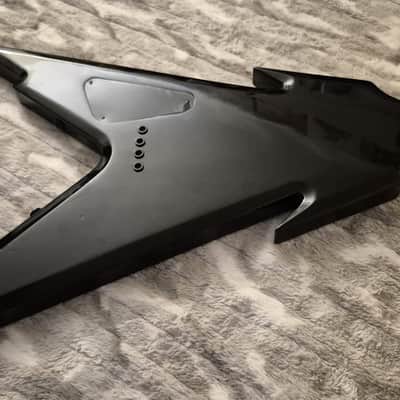 Halo Hellion Custom Bass - 4-String - Flying V - Black and Red Trim - Hellfire Bass image 10