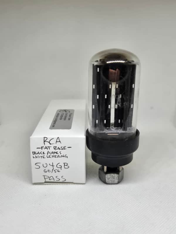 RCA 5U4GB Fat Base Black Plate Rectifier Balanced Single NOS 5U4 image 1