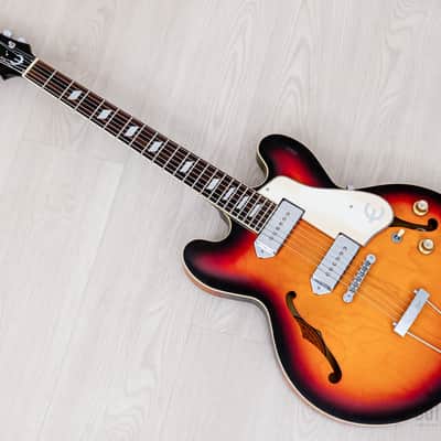 1997 Epiphone Casino Hollowbody Guitar Sunburst w/ Case, Peerless image 13