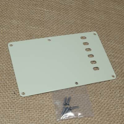 Back Plate Cream, Genuine 2010 American Fender Standard Stratocaster - Same Day Shipping #DK06 image 1