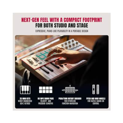 Akai Professional MPK Mini IV 25-Key USB-C MIDI Keyboard Controller Bundle image 8