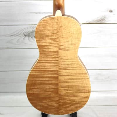 Royall Flame Maple Parlor Resonator Guitar Natural Satin Finish image 6