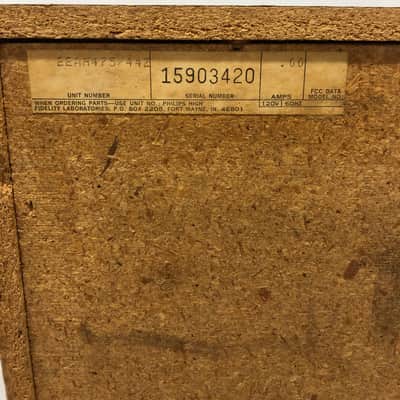 Philips AH-475 High Fidelity Laboratories Speaker Set - 1970's - Tested, Works image 12