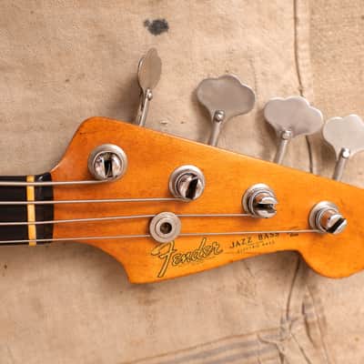 Fender Jazz Bass 1960 White - Refin Stack Knob image 12