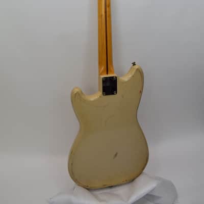 Vintage 1958 Fender Musicmaster Electric Guitar, Maple Fingerboard, Desert Sand w/ Case image 21