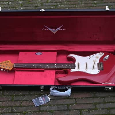 Fender Custom Shop '69 Stratocaster, Relic - Dakota Red over Olympic White image 16