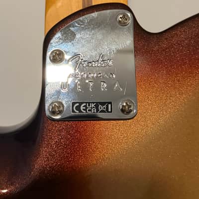 Fender American Ultra Telecaster with Maple Fretboard 2019 - Present Mocha Burst image 7