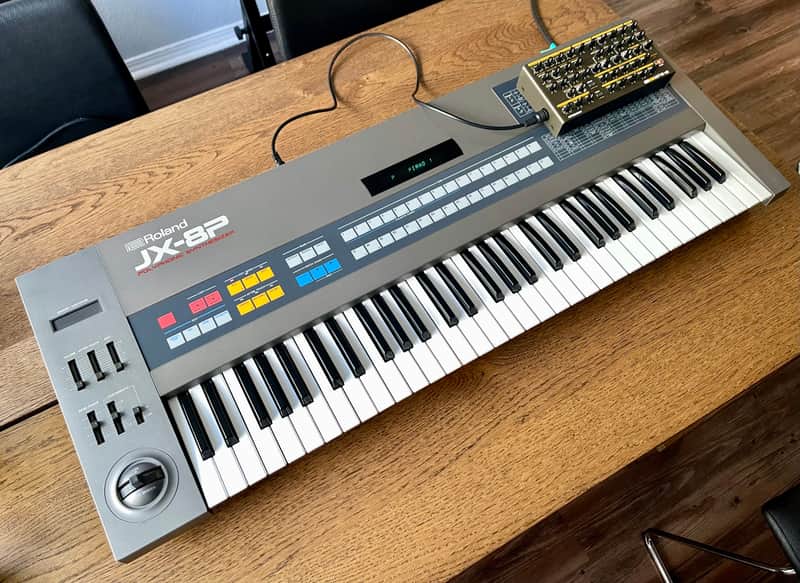 Roland JX-8P Classic 1985 Analog Synthesizer + Retroaktiv MPG-8 Programmer - Excellent image 1