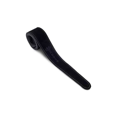 Martin 2 1/8" Suede Leather Guitar Strap, Black/Grey - 18A0016 (STR-0016) image 2