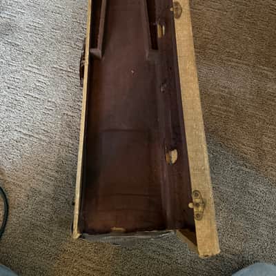 1960s Alamo Jet Lap Steel with Original Case - Tan and Brown image 8