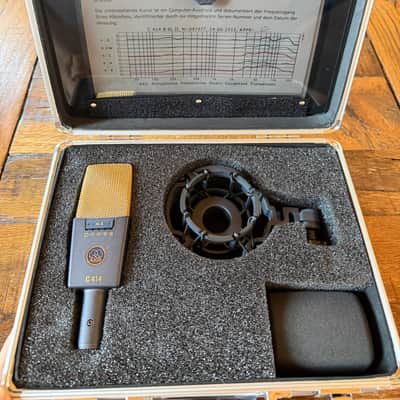 AKG C414 XLII Large Diaphragm Multipattern Condenser Microphone dark slate grey. A+++ image 6
