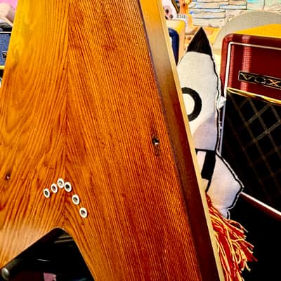 Black Volt Veronica “ Hollywood Bowl “ Alaskan Yellow Cedar Top - Sequoia - African Mahogany ( Unique Piece in The World Lefty) image 18