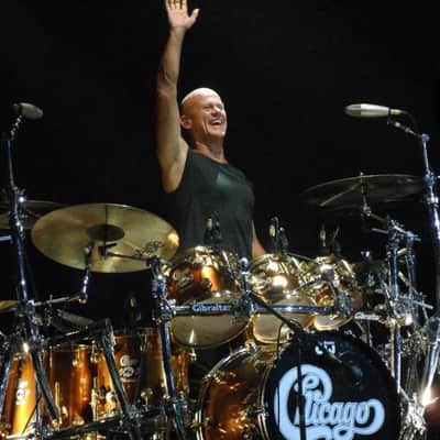Tris Imboden's Chicago 50th Anniversary DW, Paiste, Gibraltar Complete Drum Set 2017 - Mirror Gold Lacquer. Immaculate! Authenticated! image 2
