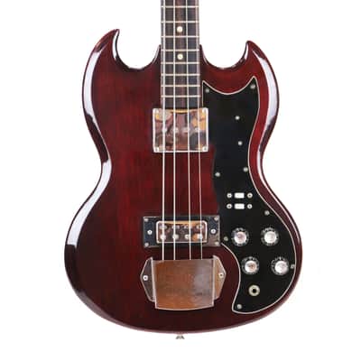 1973 Teisco Del Rey Vintage Lawsuit Era MIJ Gibson EB-3 SG Electric Bass Guitar Copy – ’70s UnBranded Global Made in Japan EB3 Short Scale Bass w/ OSSC image 1